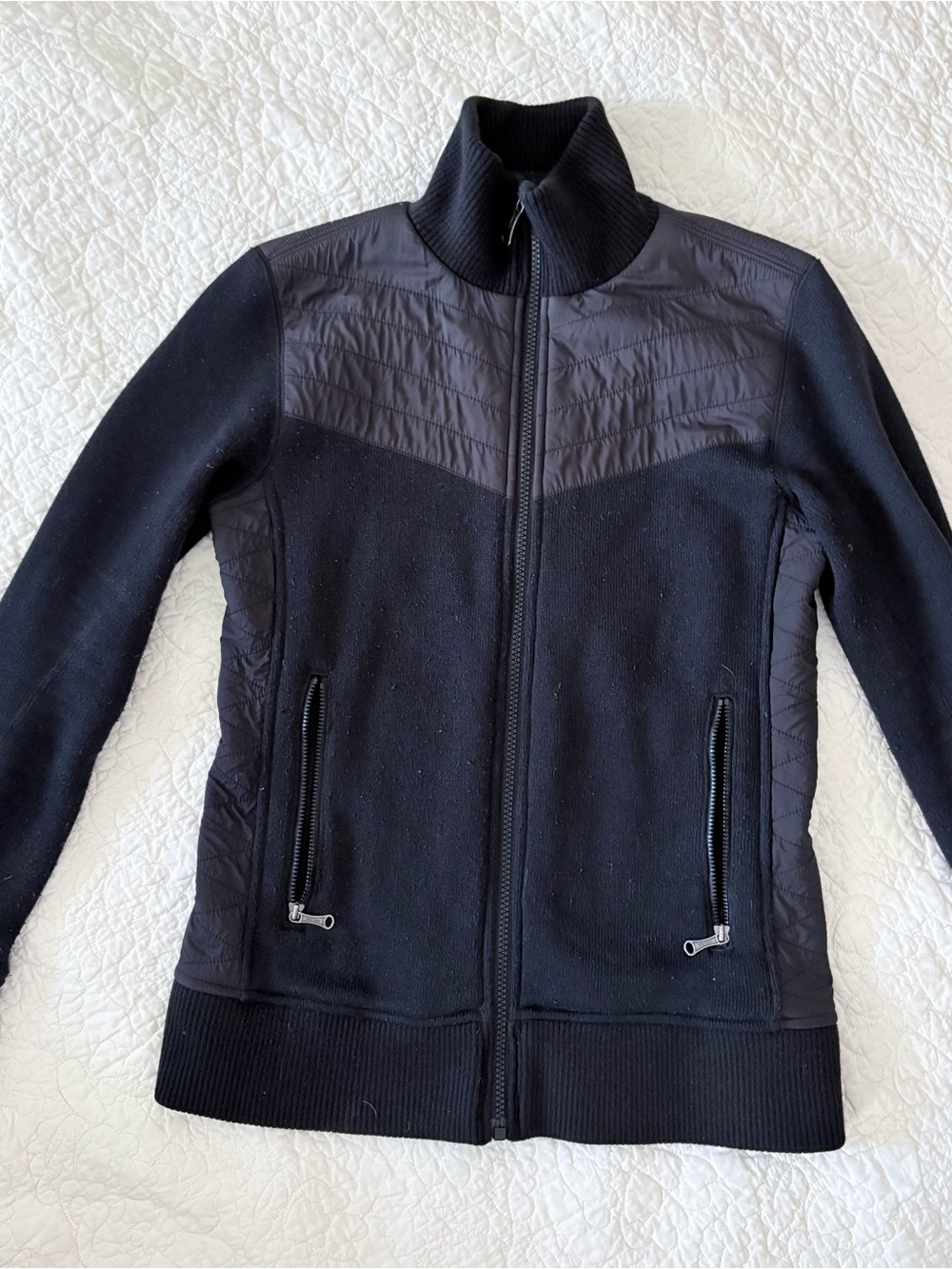 Marmot Variant Knit Quilted Hybrid Insulated Full Zip Track Jacket S